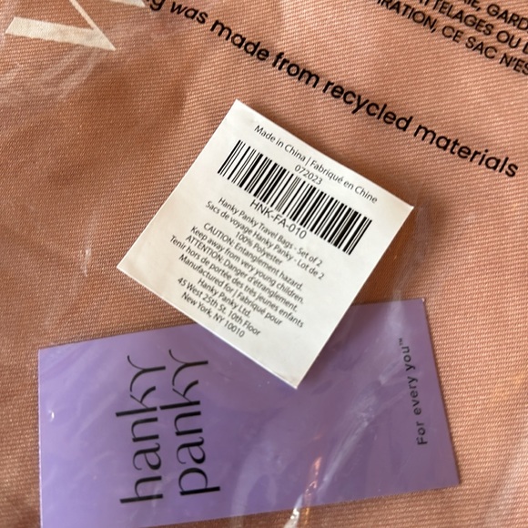 Hanky Panky Travel Bags Set of 2 NWT - Picture 2 of 2